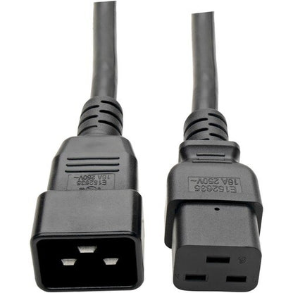 Câble d'extension d'alimentation Tripp Lite 3 pieds C19 vers C20 robuste 15 A 14 AWG 3 pieds