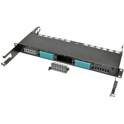 Panel de conexión de 12 fibras Tripp Lite MTP/MTO x 12 casetes de paso de 40 Gb - 12 puertos - 12