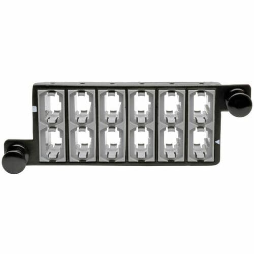 Panel de conexión de 12 fibras Tripp Lite MTP/MTO x 12 casetes de paso de 40 Gb - 12 puertos - 12