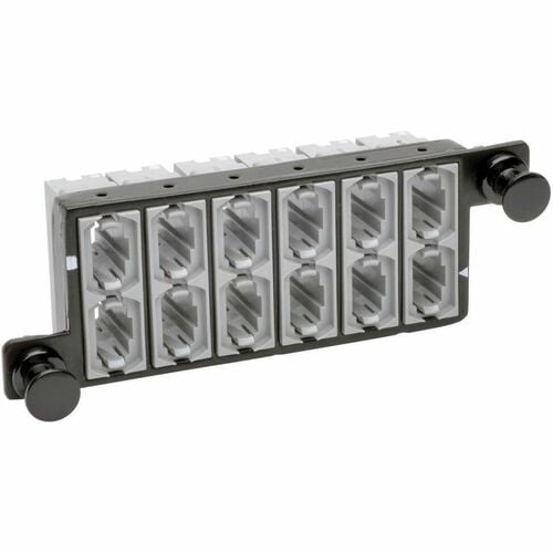 Panneau de brassage Tripp Lite 12 fibres MTP/MTO x 12 cassettes de passage 40 Gb - 12 ports