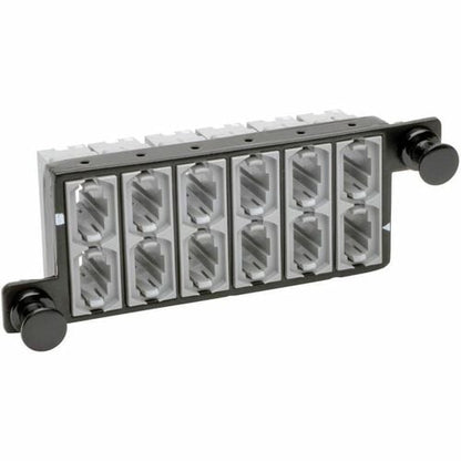 Panneau de brassage Tripp Lite 12 fibres MTP/MTO x 12 cassettes de passage 40 Gb - 12 ports