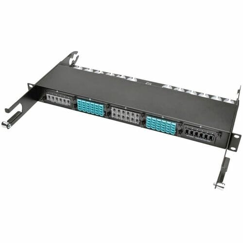 Panel de conexión de 12 fibras Tripp Lite MTP/MTO x 12 casetes de paso de 40 Gb - 12 puertos - 12