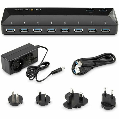 StarTech.com 10-Port USB 3.0 Hub with Charge and Sync Ports - 2 x 1.5A Ports
