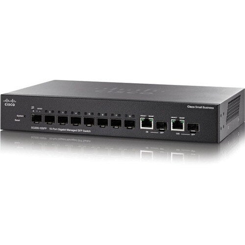 SG 300-10 10-PT GB MNGD SFP SWITCH 8SFP + 2 COMB REMANUFACTURADO