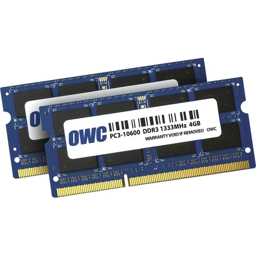 8,0 Go (2 x 4 Go) PC3-10600 DDR3 1333 MHz SO-DIMM 204 broches CL9 SO-DIMM
