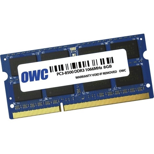 Module de mémoire DDR3 8 Go OWC PC-8500 1066 MHz 204 broches SO-DIMM
