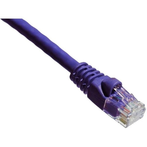 Câble de raccordement Axiom Memory Axiom 15 pieds CAT6A 650 MHz avec gaine moulée (violet)