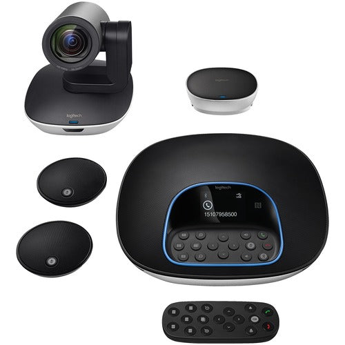 Système de visioconférence Logitech GROUP avec microphones d'extension