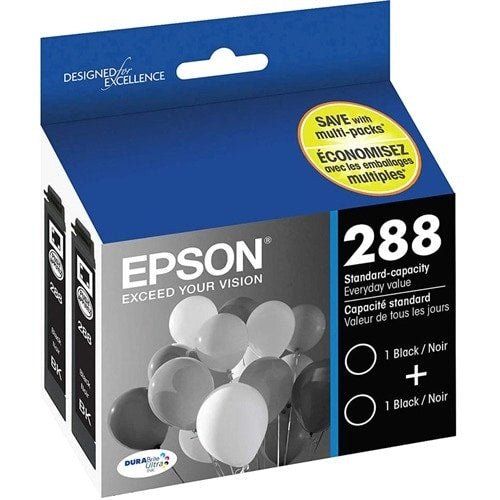 Cartouche d'encre T288 DURABRITE ULTRA BLK DUAL PACK STD CAP