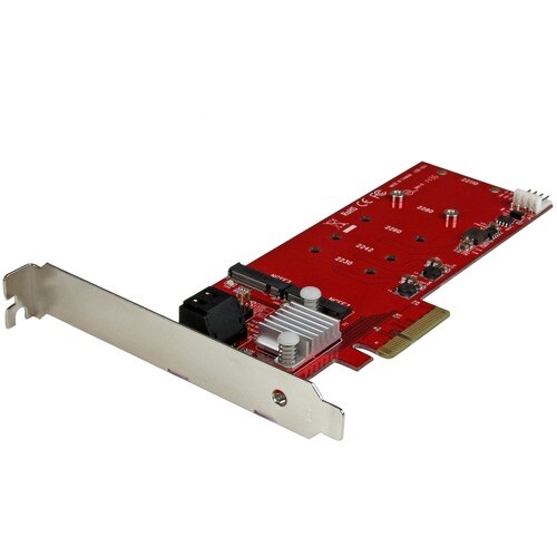 Tarjeta RAID PCI Express M.2 de 2 ranuras con 2 puertos SATA3 - Tarjeta PCIe SATA