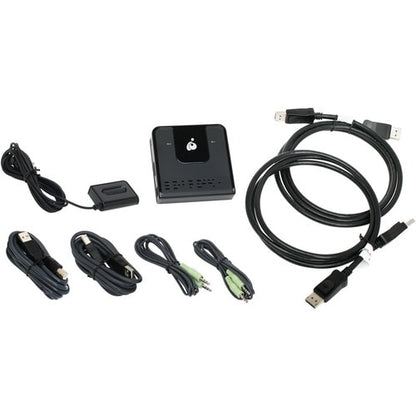 CONMUTADOR KVM DP DE 2 PUERTOS CON VIDEO DE ALTA DEFINICIÓN 4K TECNOLOGÍA USB 2.0