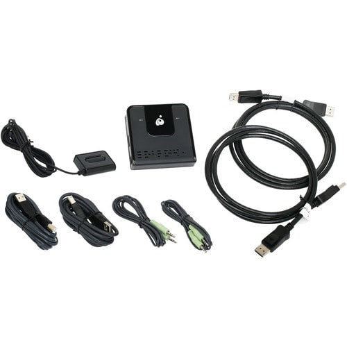 CONMUTADOR KVM DP DE 2 PUERTOS CON VIDEO DE ALTA DEFINICIÓN 4K TECNOLOGÍA USB 2.0