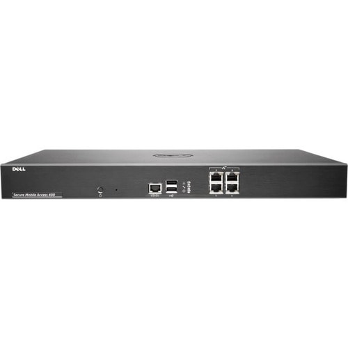SonicWALL SMA 400 10 UTILISATEURS SIMULTANÉS SUPPLÉMENTAIRES - 4 ports - 10/100/1000Base-T -