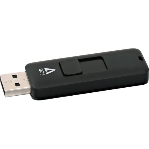 Clé USB 2.0 2 Go, connecteur rétractable noir, RTL