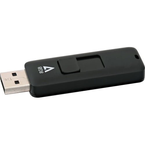 Clé USB 2.0 8 Go, connecteur rétractable noir, RTL