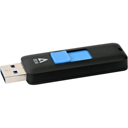 Clé USB 3.0 8 Go, connecteur rétractable noir, RTL