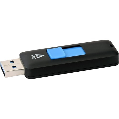 Clé USB 3.0 8 Go, connecteur rétractable noir, RTL