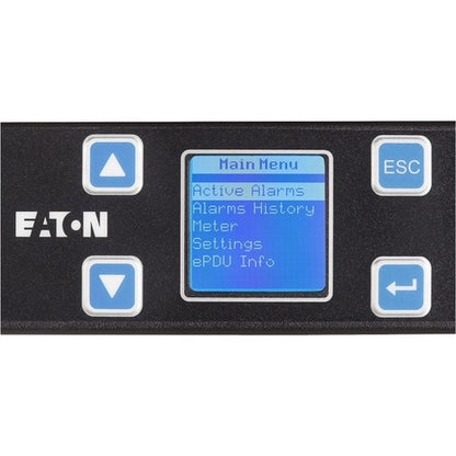 Unité de distribution d'alimentation en rack Eaton Metered Input, 1U, entrée 5-20P, 1,92 kW max, 120 V, 16 A,