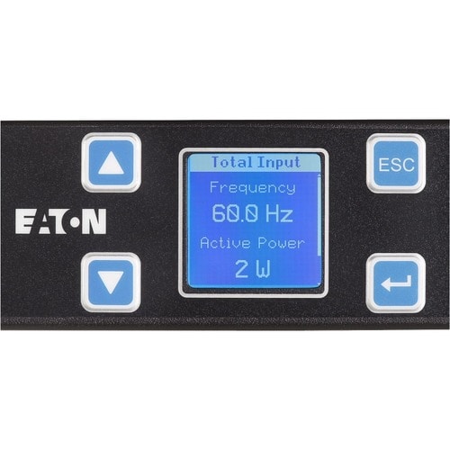 Unité de distribution d'alimentation en rack Eaton Metered Input, 1U, entrée 5-20P, 1,92 kW max, 120 V, 16 A,