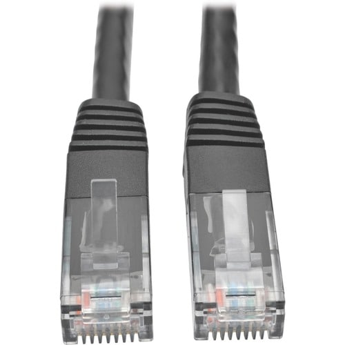Cable de conexión moldeado Gigabit Cat6 de Tripp Lite by Eaton (RJ45 M/M), negro, 4.2 m - 1