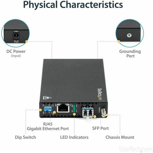 StarTech.com Gigabit Ethernet de cobre a