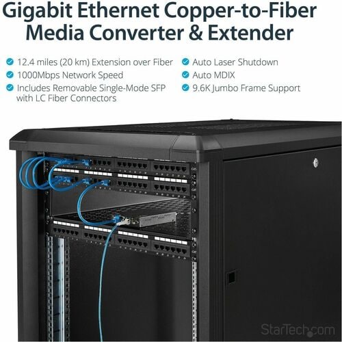 StarTech.com Gigabit Ethernet de cobre a