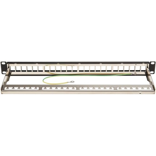 Panneau de brassage vierge Tripp Lite by Eaton N062-024-KJ-SH - 24 ports - Hauteur 1U - Noir