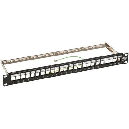 Panneau de brassage vierge Tripp Lite by Eaton N062-024-KJ-SH - 24 ports - Hauteur 1U - Noir
