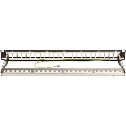 Panel de conexión ciego Tripp Lite by Eaton N062-024-KJ-SH - 24 puertos - 1U de altura - Negro - 19"