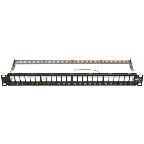 Panneau de brassage vierge Tripp Lite by Eaton N062-024-KJ-SH - 24 ports - Hauteur 1U - Noir