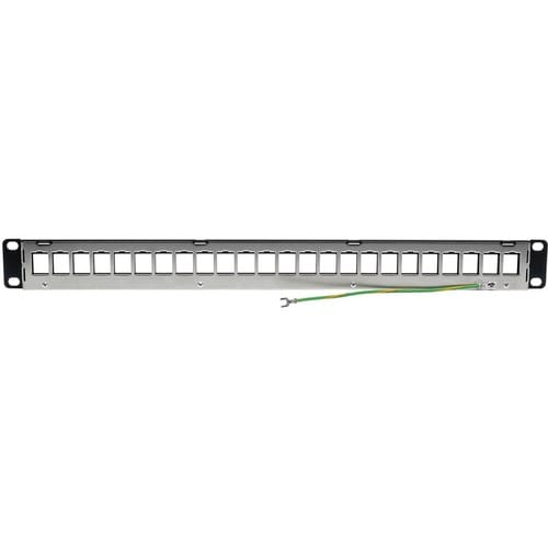 Panneau de brassage vierge Tripp Lite by Eaton N062-024-KJ-SH - 24 ports - Hauteur 1U - Noir
