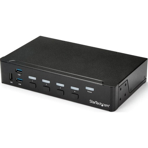 Conmutador KVM HDMI de 4 puertos con concentrador USB 3.0 integrado, 1080p
