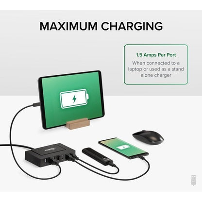 Hub de charge haute vitesse 7 ports USB 2.0 Plugable avec adaptateur secteur 60 W. - USB 2.0 Type A