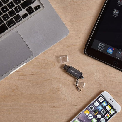 64GB ISTORE N GO DUAL USB 3.0 FLSH DRV APPLE LIGHT DEV MULTI 2