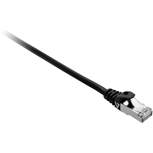 Câble V7 Cat7 blindé et déjoué (SFTP) noir RJ45 mâle vers RJ45 mâle 3 m