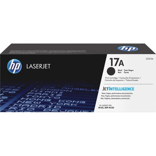 Cartucho de tóner láser HP 17A original de rendimiento estándar - Negro