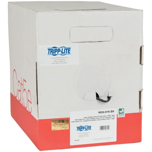 Cable sólido a granel Cat5e de 350 MHz de Tripp Lite de Eaton