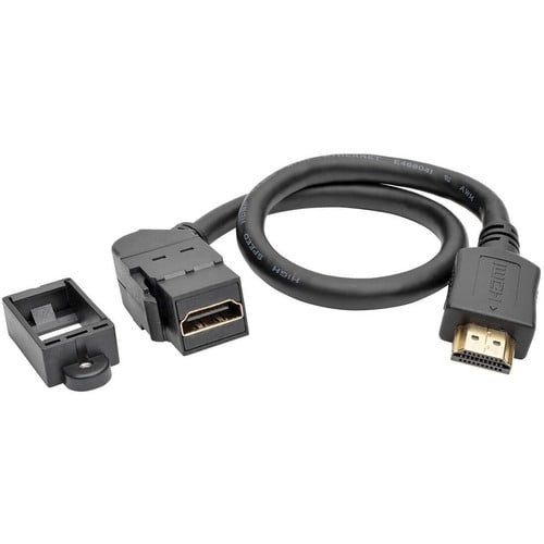 Cable de extensión de audio/video HDMI con Ethernet, P162-001-KPA-BK de Tripp Lite by Eaton, 30 cm