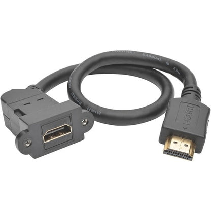 Cable de extensión de audio/video HDMI con Ethernet, P162-001-KPA-BK de Tripp Lite by Eaton, 30 cm