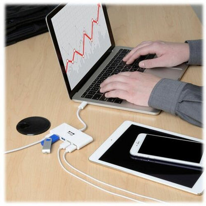 Tripp Lite by Eaton 4-Port USB 3.1 Gen 1 Portable Hub, USB-C to (x4) USB