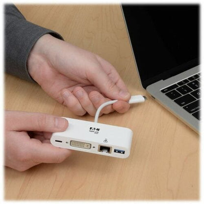 Estación de acoplamiento Tripp Lite serie U444-06N-DGU-C - para Tablet PC, PC de escritorio, portátil - U