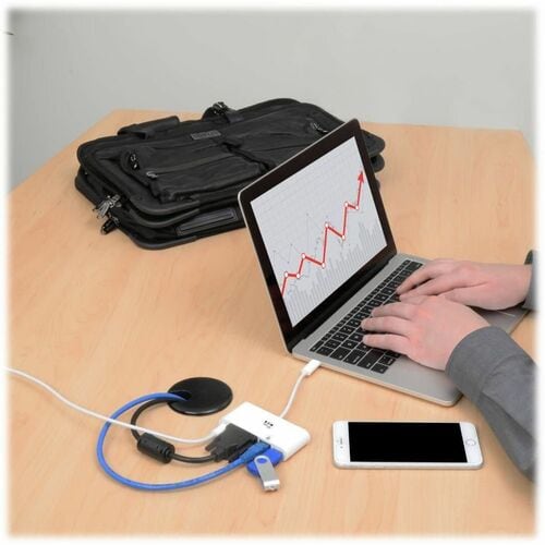 Estación de acoplamiento Tripp Lite serie U444-06N-DGU-C - para Tablet PC, PC de escritorio, portátil - U