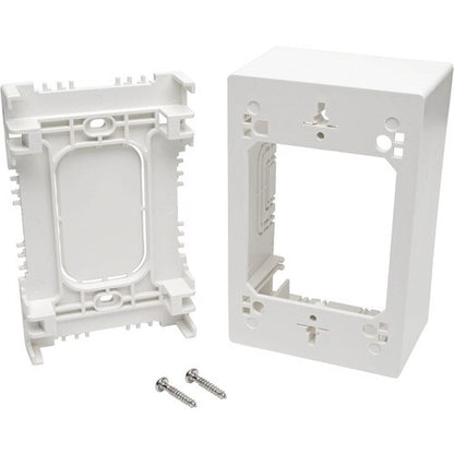 Caja de conexiones de montaje en superficie de una unidad de Tripp Lite by Eaton, blanca - 1 unidad - Blanco - Acrílico