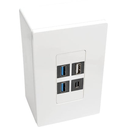 Caja de conexiones de montaje en superficie de una sola unidad de Tripp Lite by Eaton, blanca - 1 unidad - Blanco