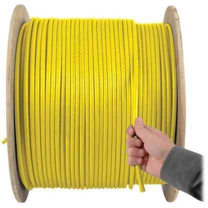 Cable de PVC de núcleo sólido a granel Cat5e de 350 MHz de Tripp Lite by Eaton, amarillo, 1000 pies - 1