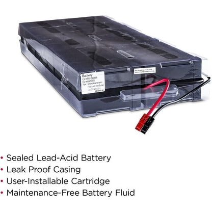 Cartouche de batterie de remplacement pour onduleur CyberPower CyberPower RB1290X6B pour
