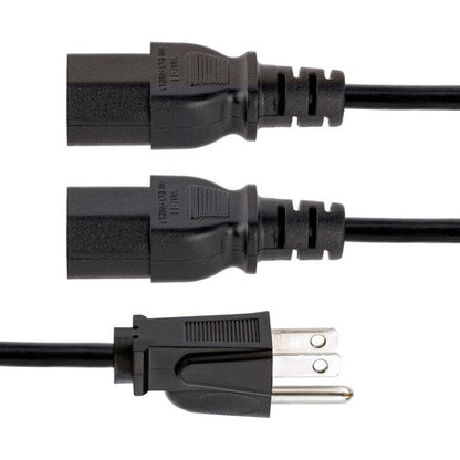 StarTech.com 10ft (3m) Computer Power Y Cord