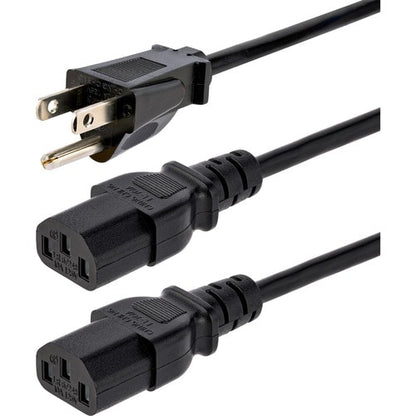 StarTech.com 10ft (3m) Computer Power Y Cord