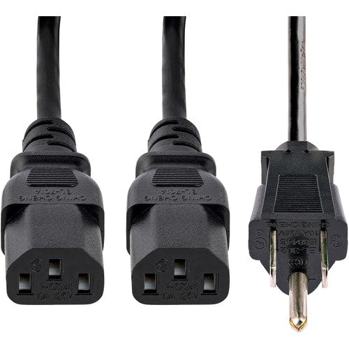 StarTech.com 10ft (3m) Computer Power Y Cord