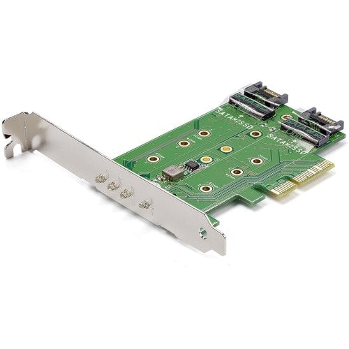 StarTech.com M.2 Adapter - 3 Port - 1 x PCIe (NVMe) M.2 - 2 x SATA III M.2
